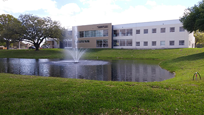 Exterior shot of East Community Library