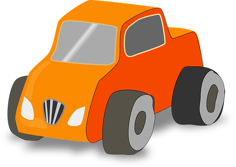 Orange Toy Car