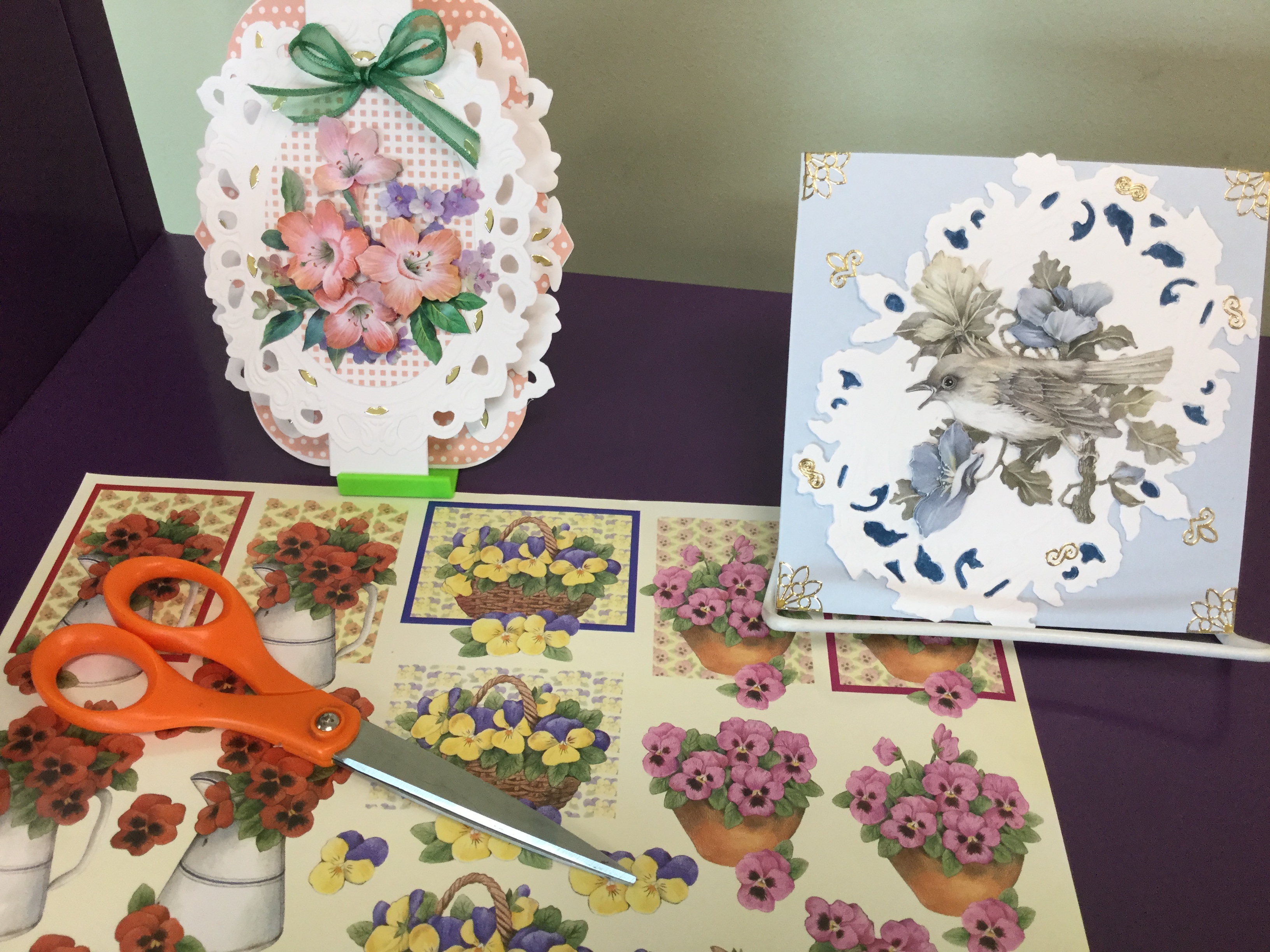 3D Decoupage Cards and image sheets