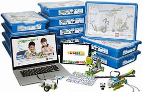 Shows Lego Wedo Kits and Laptop
