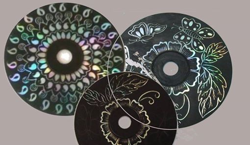 CD scratch art
