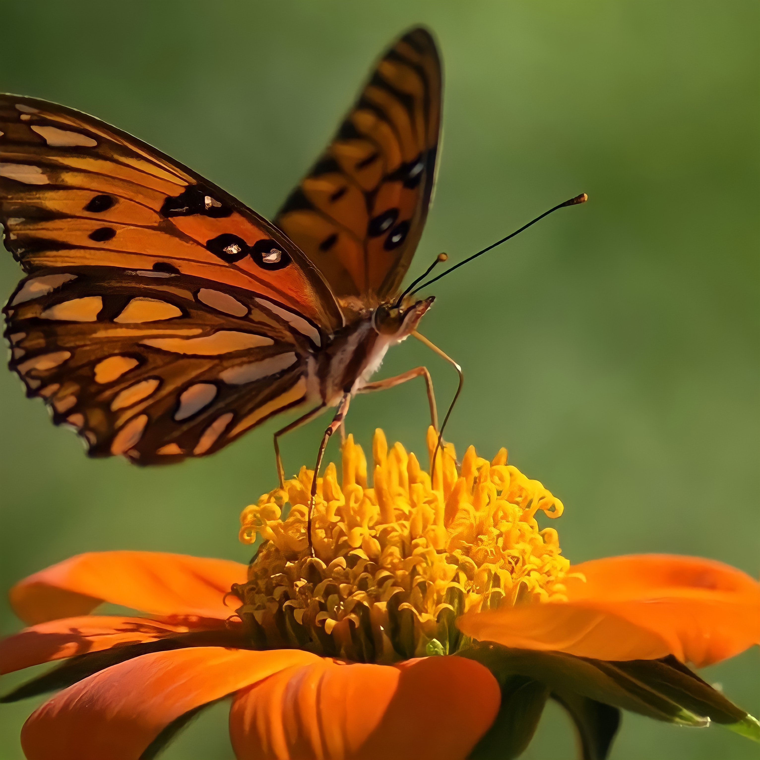 Gulf Fritillary Butterfly taken at Florida Botanical Gardens by Becky Winner via Unsplash