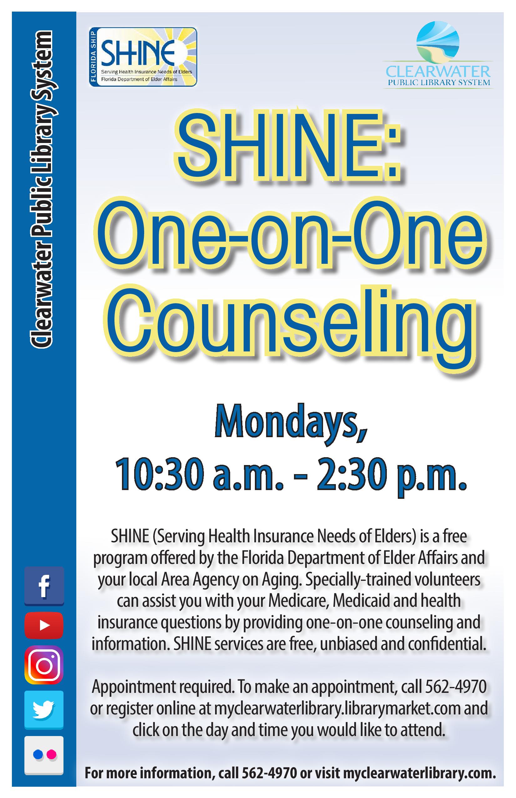 SHINE One on One Counseling poster image