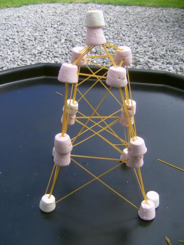 Marshmallow tower