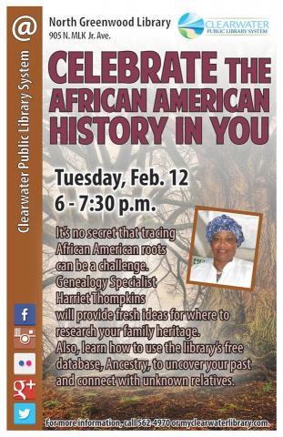 Genealogy Specialist Harriet Thompkins will provide fresh ideas for where to research your family heritage. 