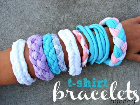 t-shirt bracelets