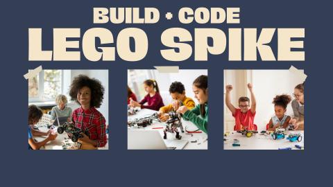 Children Building and Coding with Lego Spike