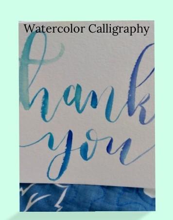 watercolor calligraphy example