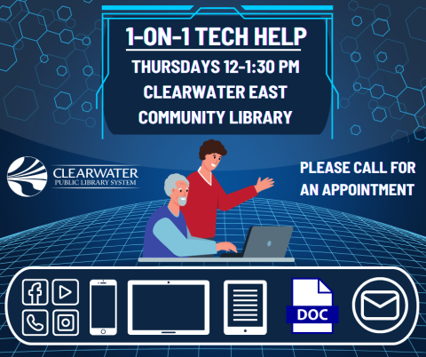 A person helping another person with computers.