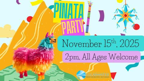 Pinata Party, November 15th 2025, 2pm All Ages Welcome 