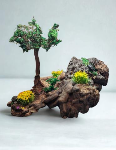 Wire tree on polypore