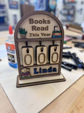 January's Project. Book Counter