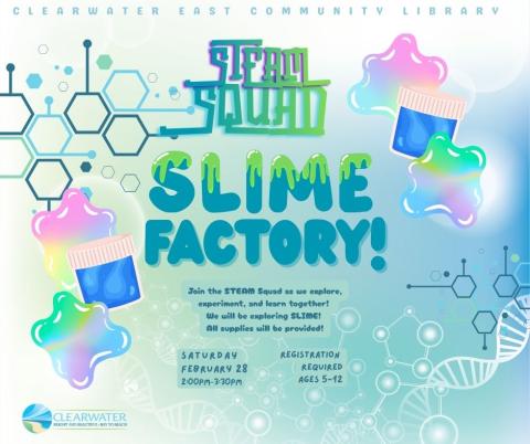 Slime Factory, Blue and Green Slimy Lettering 