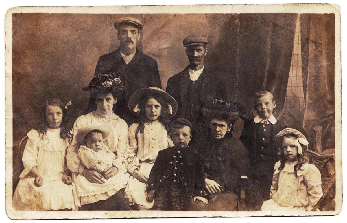 Vintage family portrait