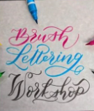 brush lettering workshop example