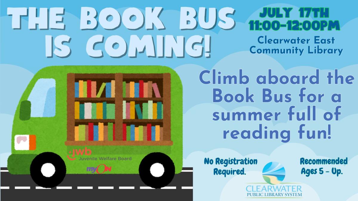 JWB Book Bus, July 17th 2025, 11am-12pm, No Registration Required 