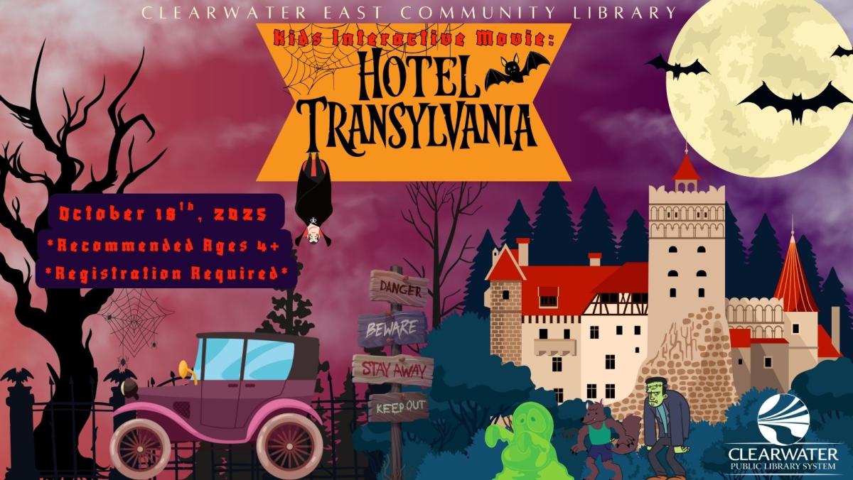 Hotel Transylvania Interactive Movie, October 18th, 2025 2pm, Ages 4+, Registration Required 