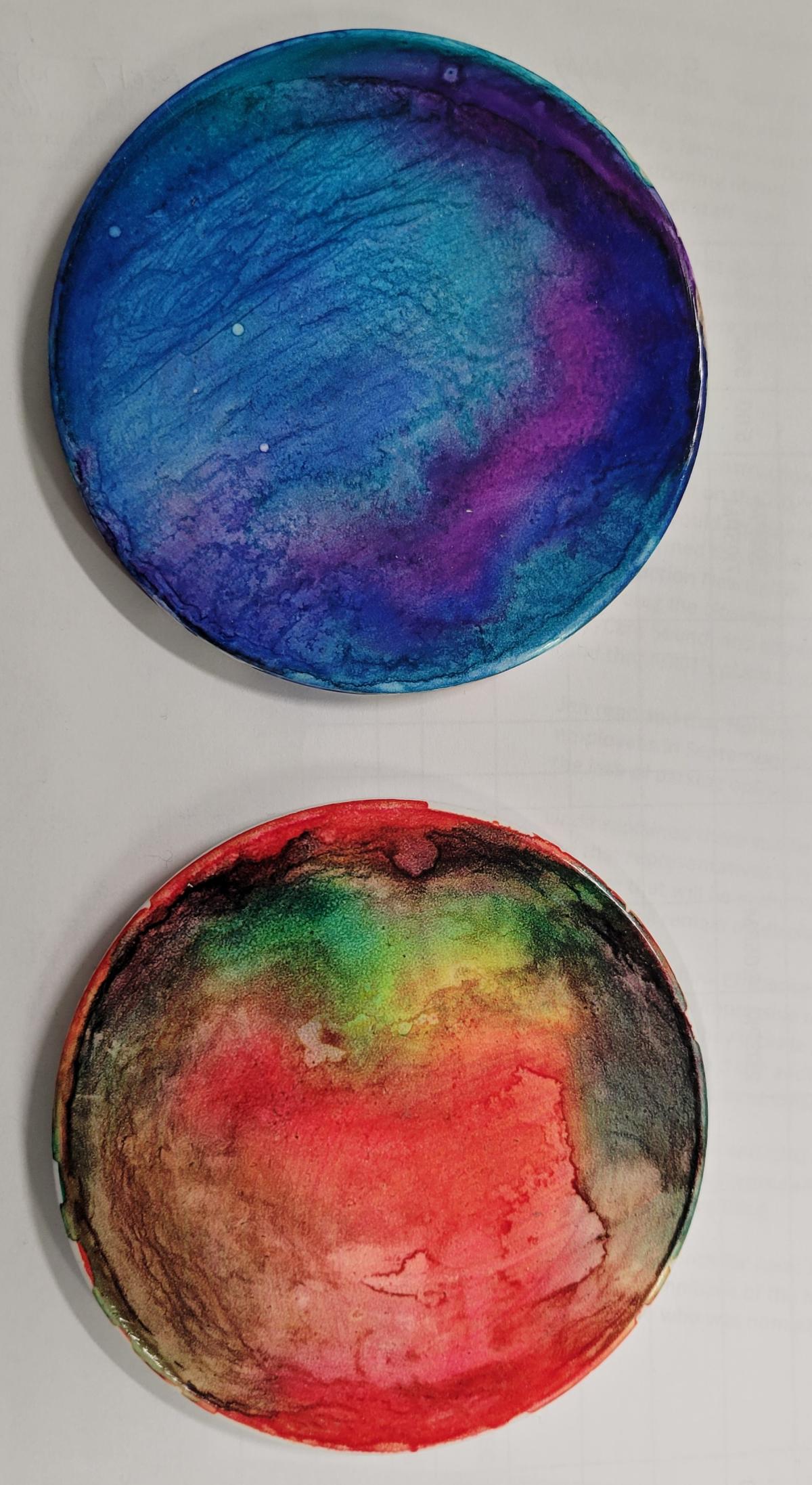 alcohol ink coasters