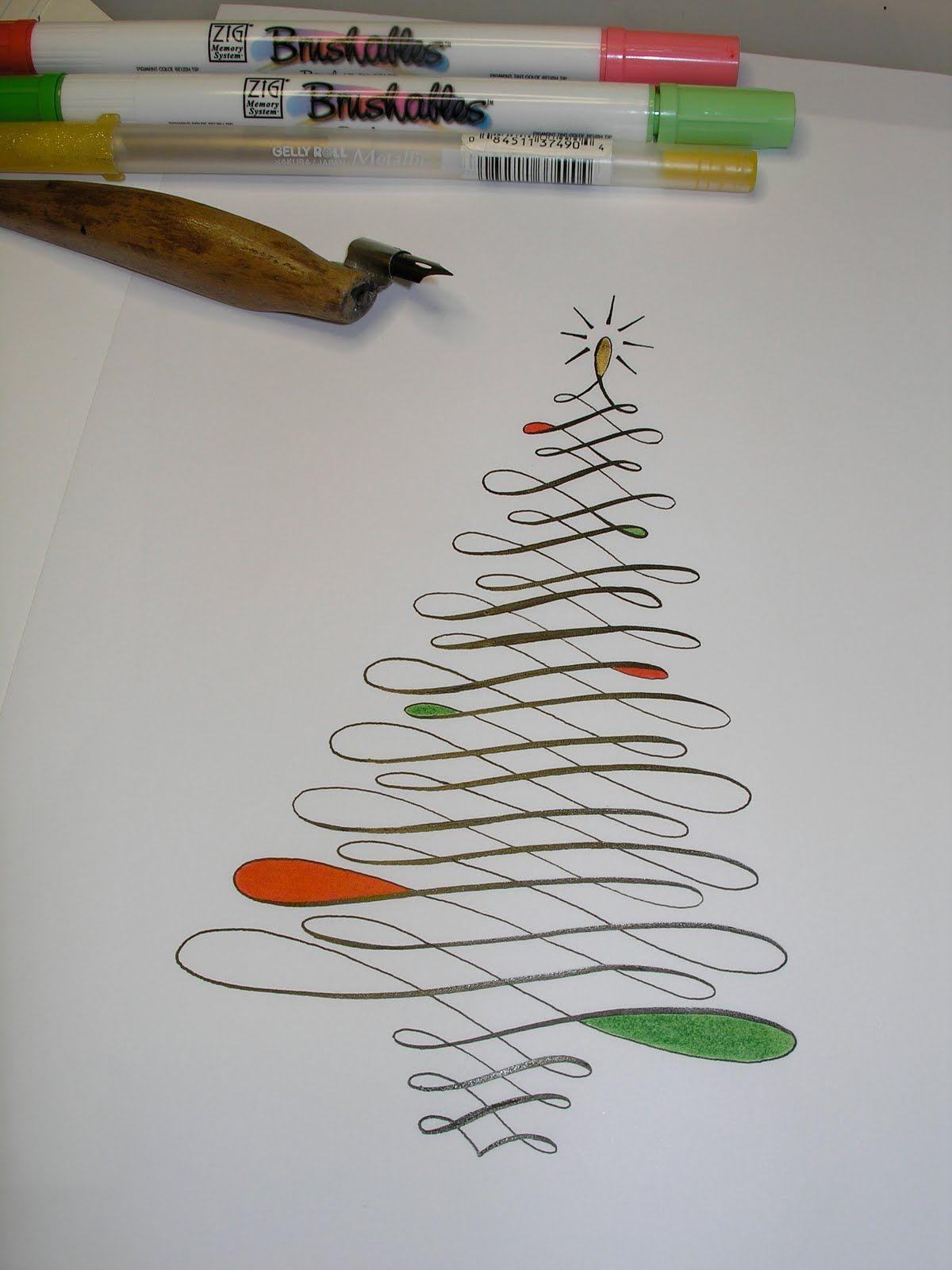 Calligraphy Christmas Tree