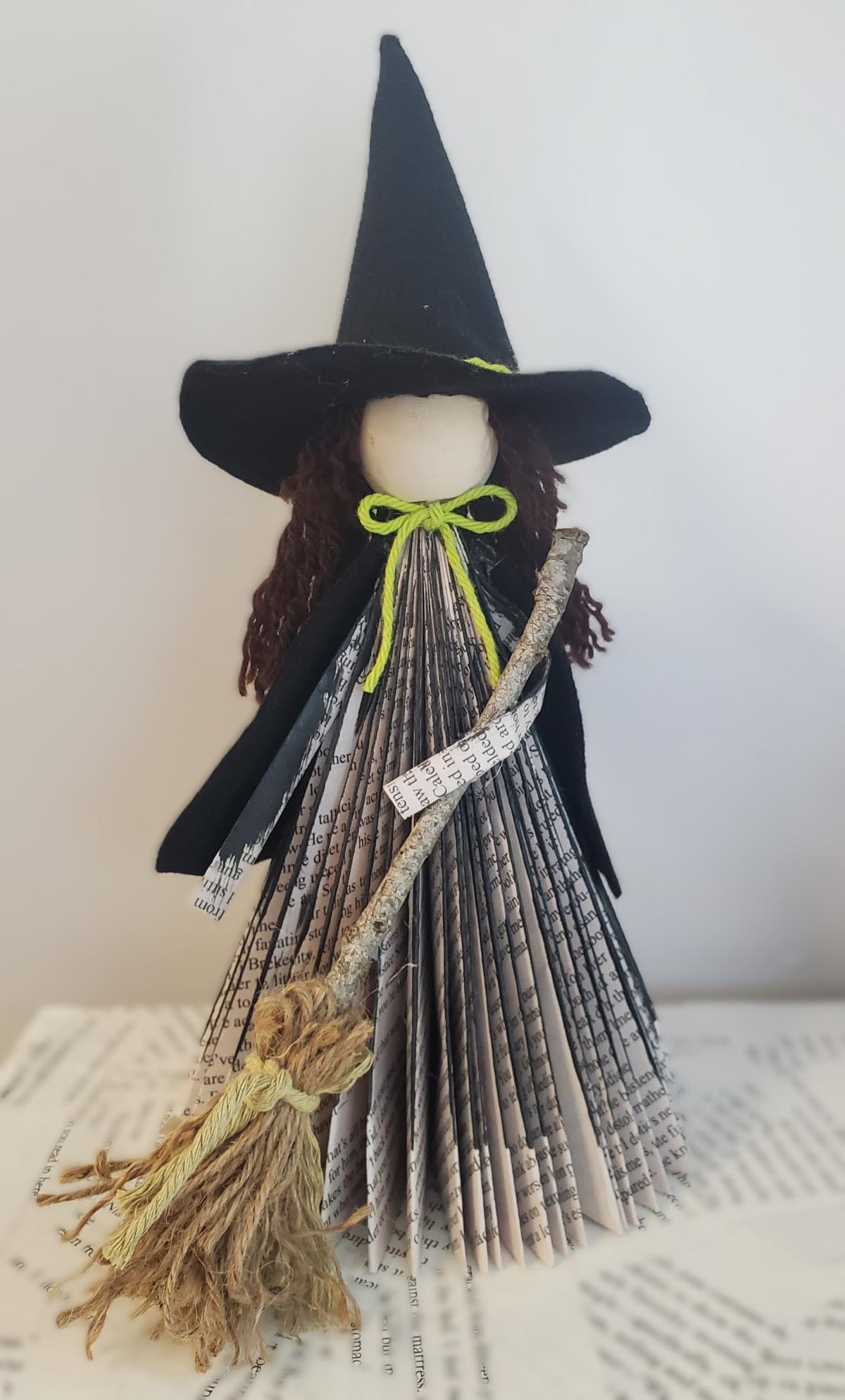Witch made with folded book