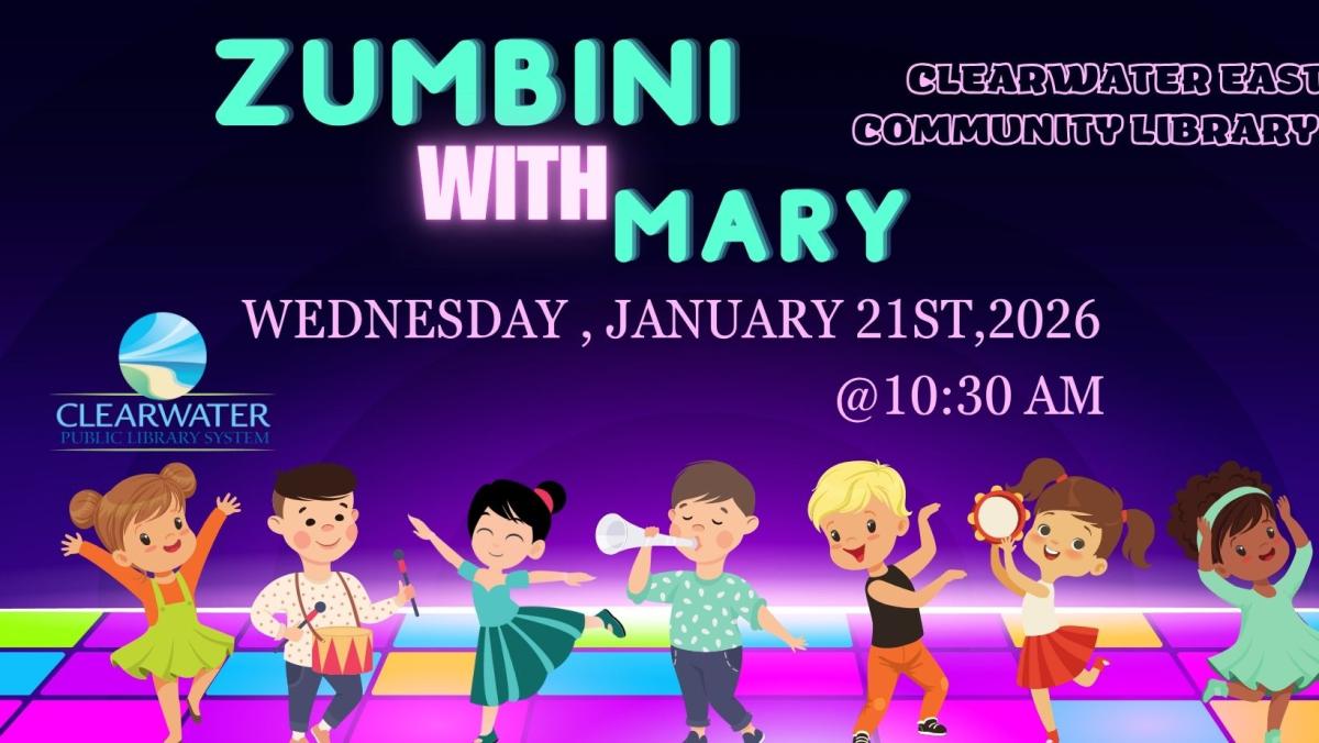 Zumbini with Mary, January 21st, 2026 Kids Dancing across screen, 10:30 am 