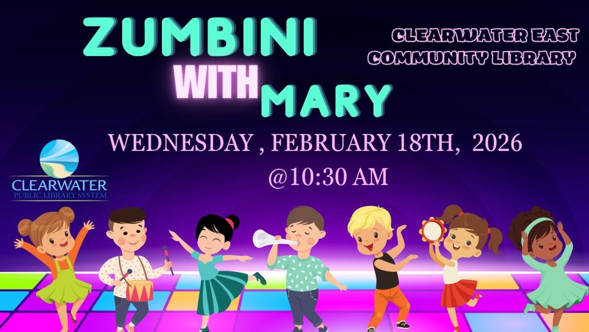 Zumbini with Mary, February 18th, 2026 Kids Dancing across screen, 10:30 am 