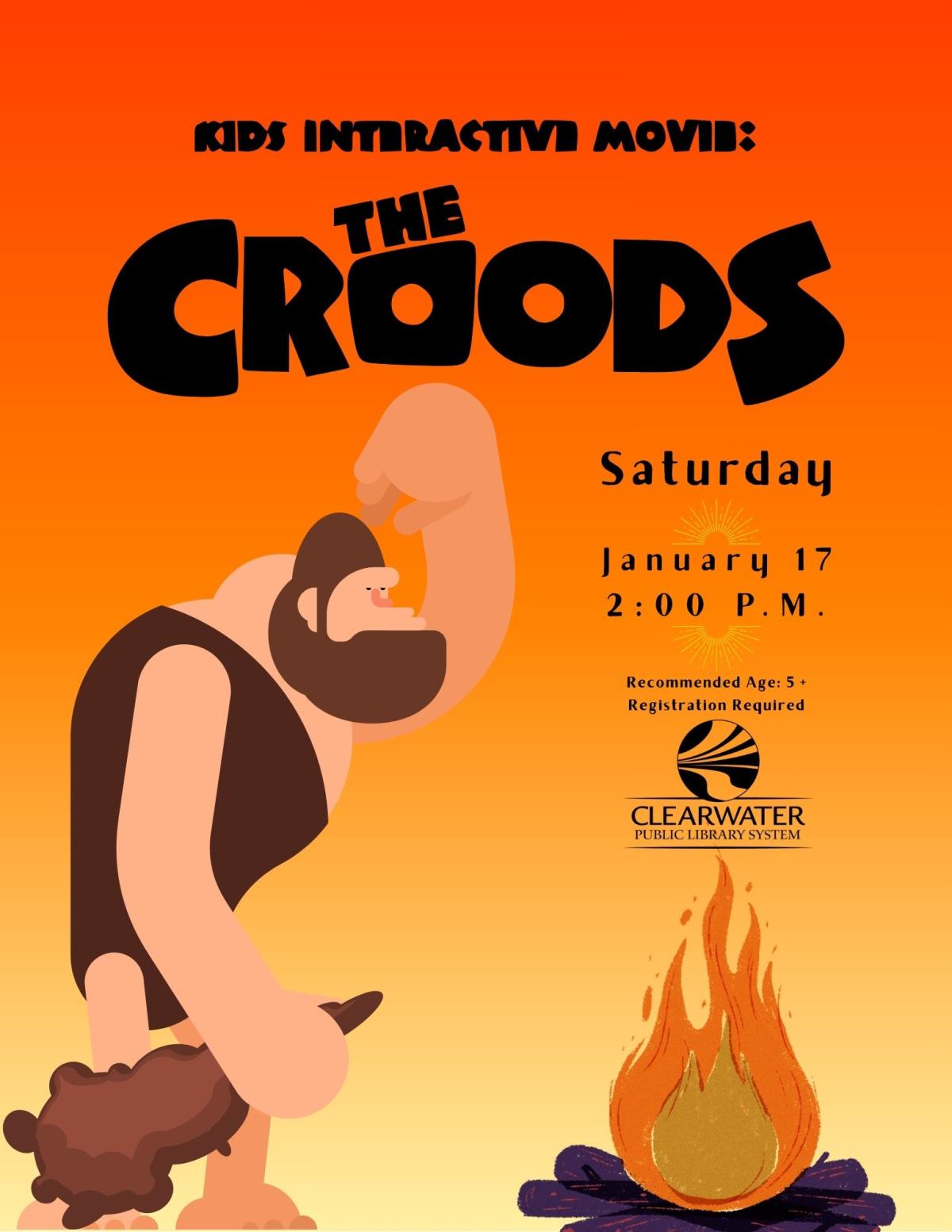 The Croods Interactive Movie, Recommneded ages 5+, January 