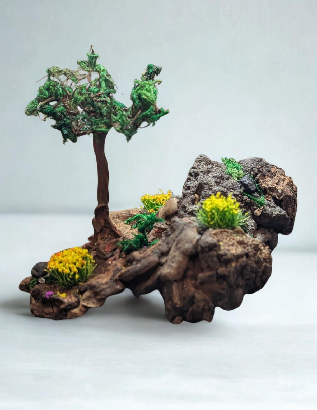 Wire tree on polypore