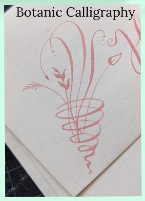 Botanic calligraphy example
