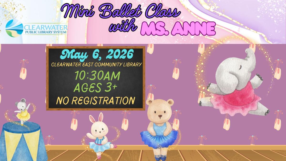 Ballet Room Background with Animals wearing tutus 