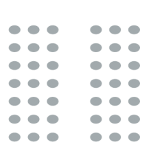 Two sections of seating with central aisle between