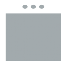 Room setup icon showing open room with seating at the front for presenter